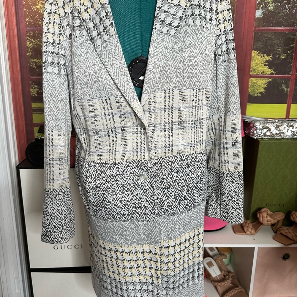 Cato Patchwork Elegant Women's Multi-Patterned Bl… - image 1